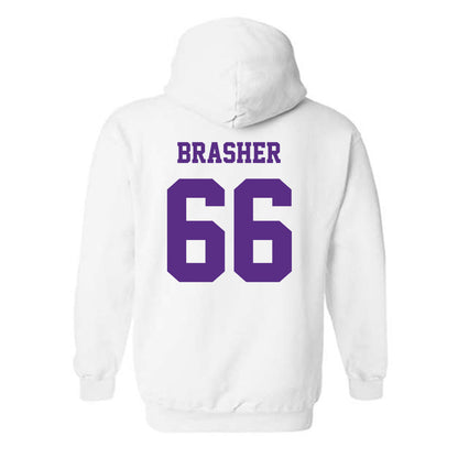 Furman - NCAA Football : Eli Brasher - Classic Shersey Hooded Sweatshirt-1