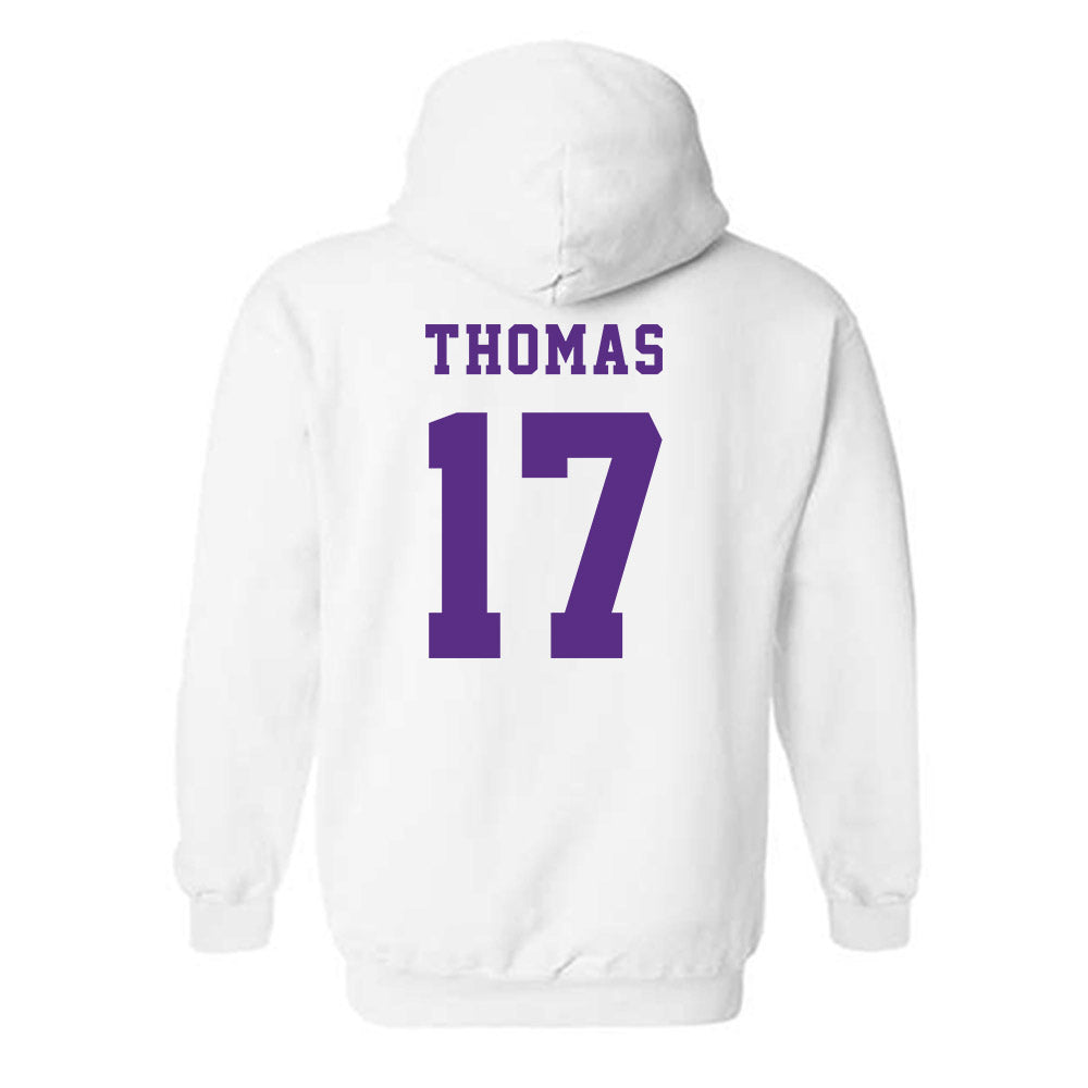 Furman - NCAA Football : Kendall Thomas - Classic Shersey Hooded Sweatshirt-1