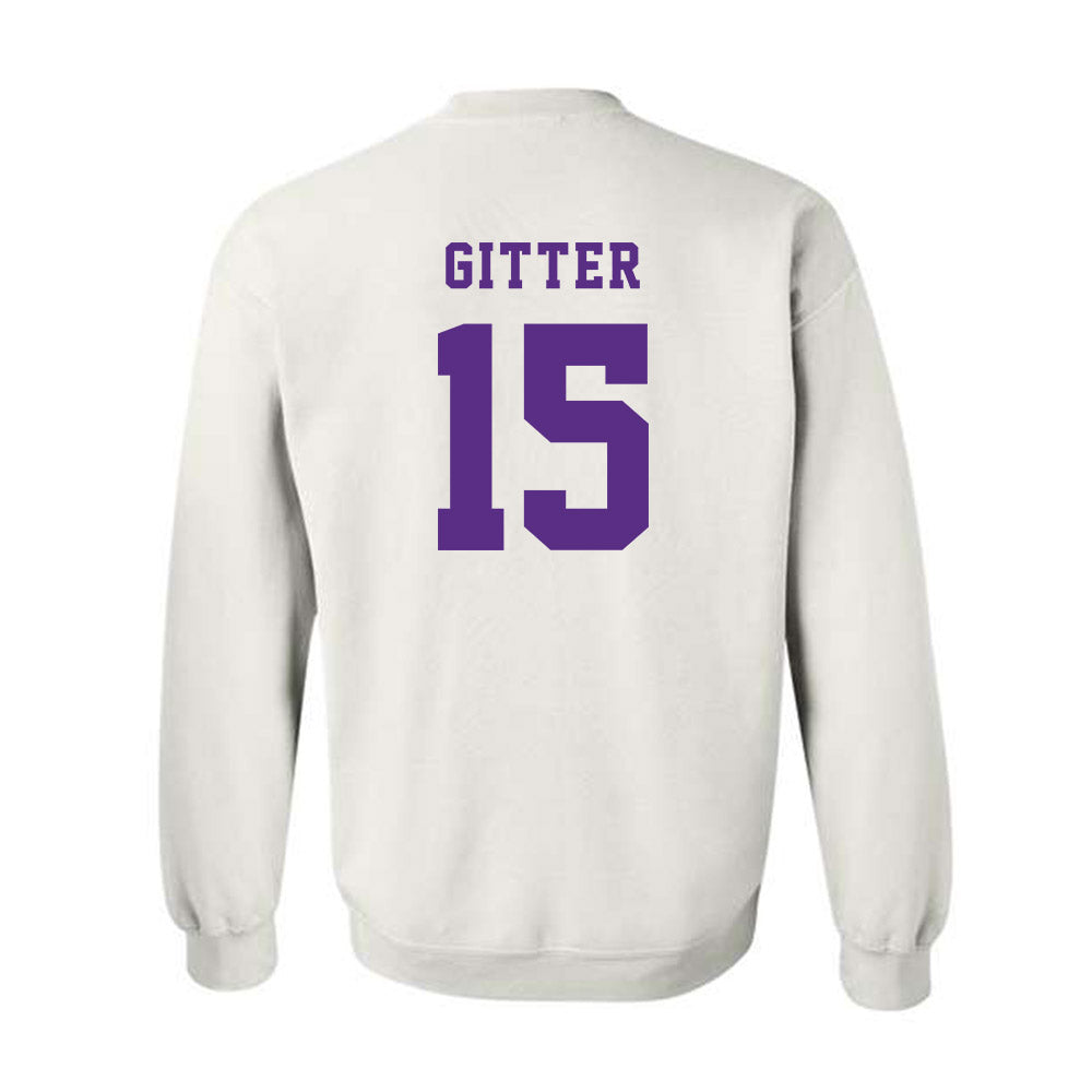 Furman - NCAA Football : Gray Gitter - Classic Shersey Crewneck Sweatshirt-1
