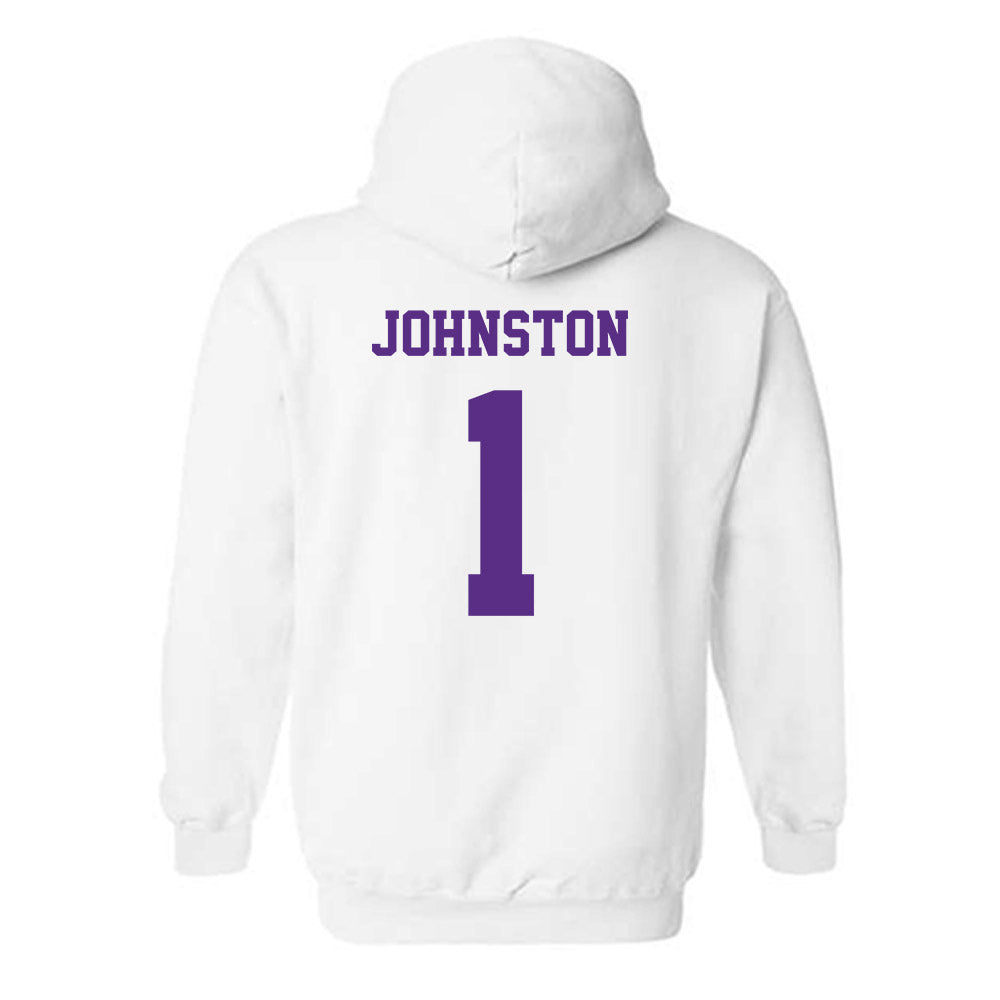 Furman - NCAA Men's Basketball : Charles Johnston - Classic Shersey Hooded Sweatshirt-1