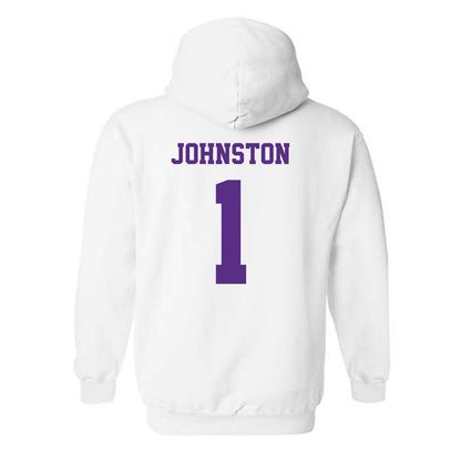 Furman - NCAA Men's Basketball : Charles Johnston - Classic Shersey Hooded Sweatshirt-1