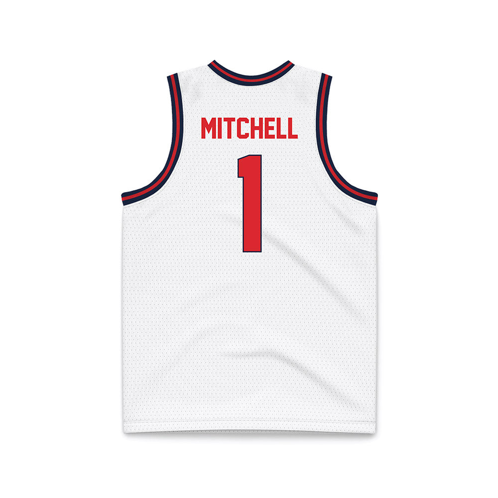 St. Johns - NCAA Men's Basketball : Dillon Mitchell - White Basketball Jersey-1