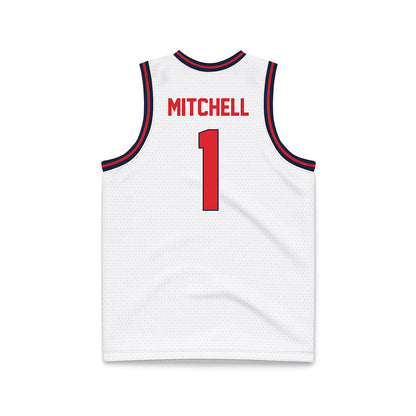 St. Johns - NCAA Men's Basketball : Dillon Mitchell - White Basketball Jersey-1