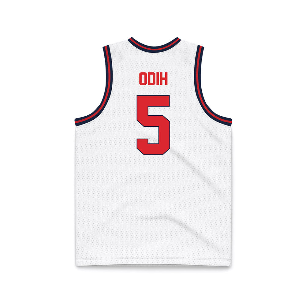 St. Johns - NCAA Men's Basketball : Kelvin Odih - White Basketball Jersey-1