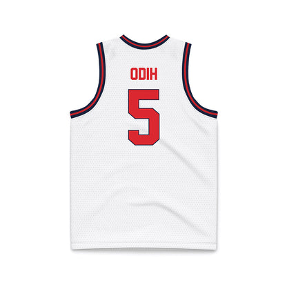 St. Johns - NCAA Men's Basketball : Kelvin Odih - White Basketball Jersey-1