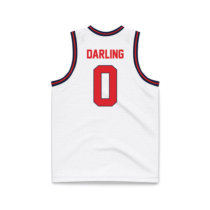 St. Johns - NCAA Men's Basketball : Dylan Darling - White Basketball Jersey-1