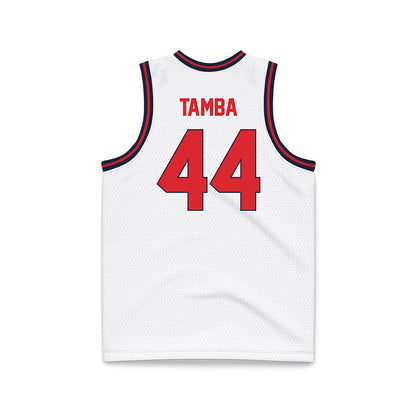 St. Johns - NCAA Men's Basketball : Handje Tamba - White Basketball Jersey-1
