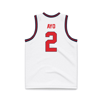St. Johns - NCAA Men's Basketball : Sadiku Ayo - White Basketball Jersey