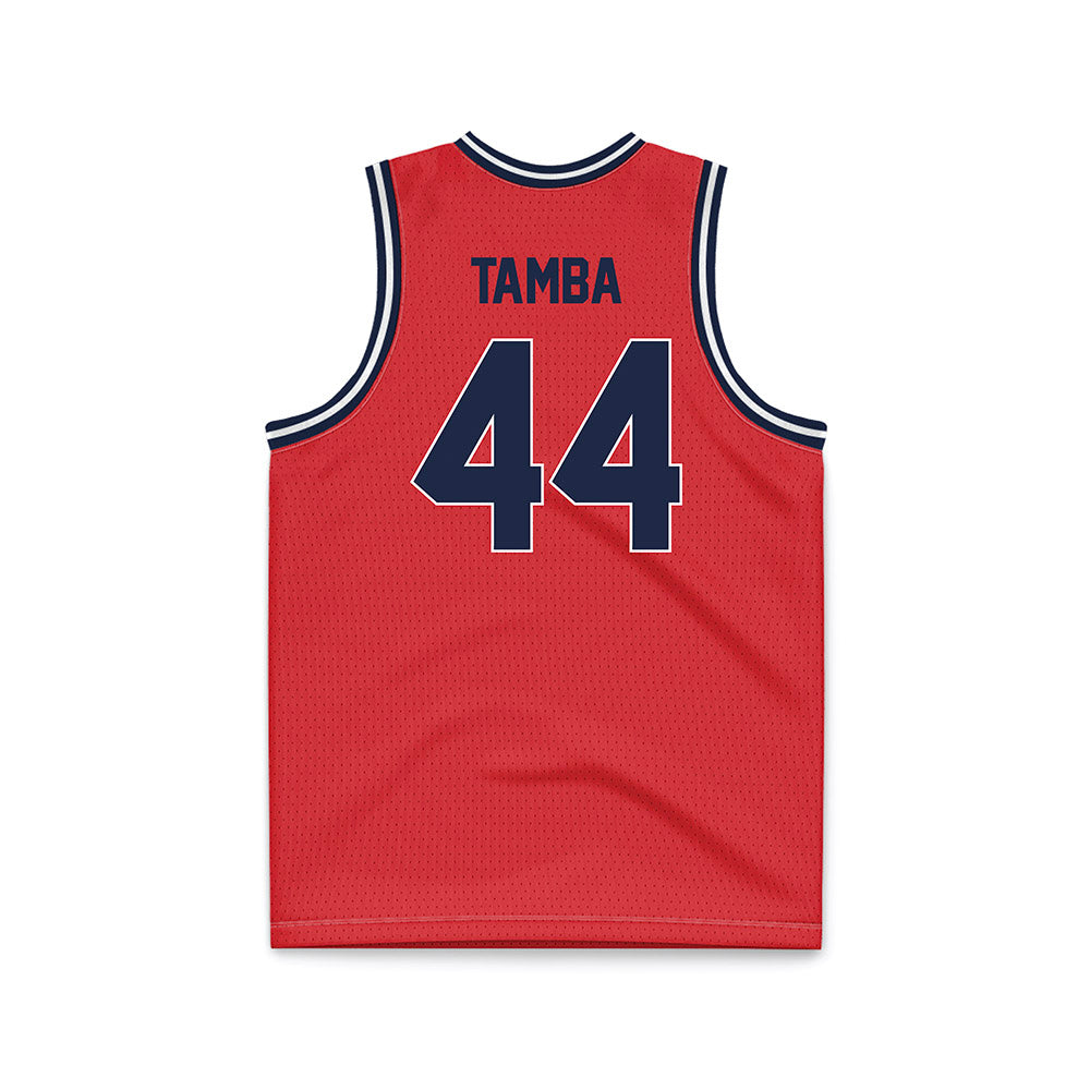 St. Johns - NCAA Men's Basketball : Handje Tamba - Red Basketball Jersey-1