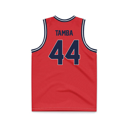 St. Johns - NCAA Men's Basketball : Handje Tamba - Red Basketball Jersey-1