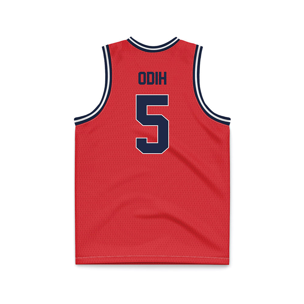 St. Johns - NCAA Men's Basketball : Kelvin Odih - Red Basketball Jersey-1