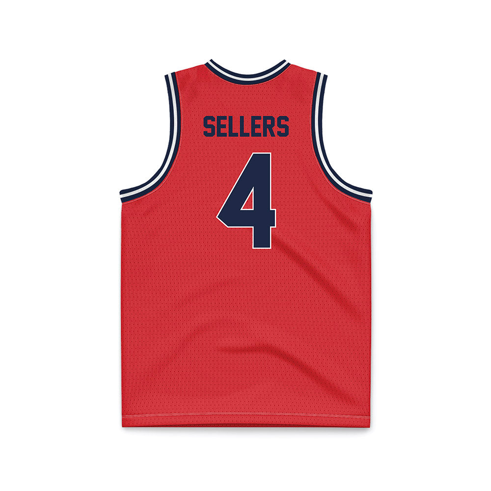 St. Johns - NCAA Men's Basketball : Oziyah Sellers - Red Basketball Jersey-1