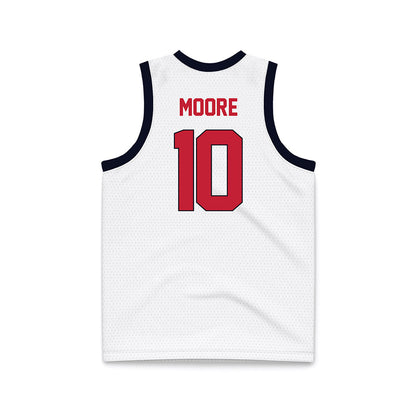St. Johns - NCAA Women's Basketball : Brooke Moore - White Basketball Jersey-1