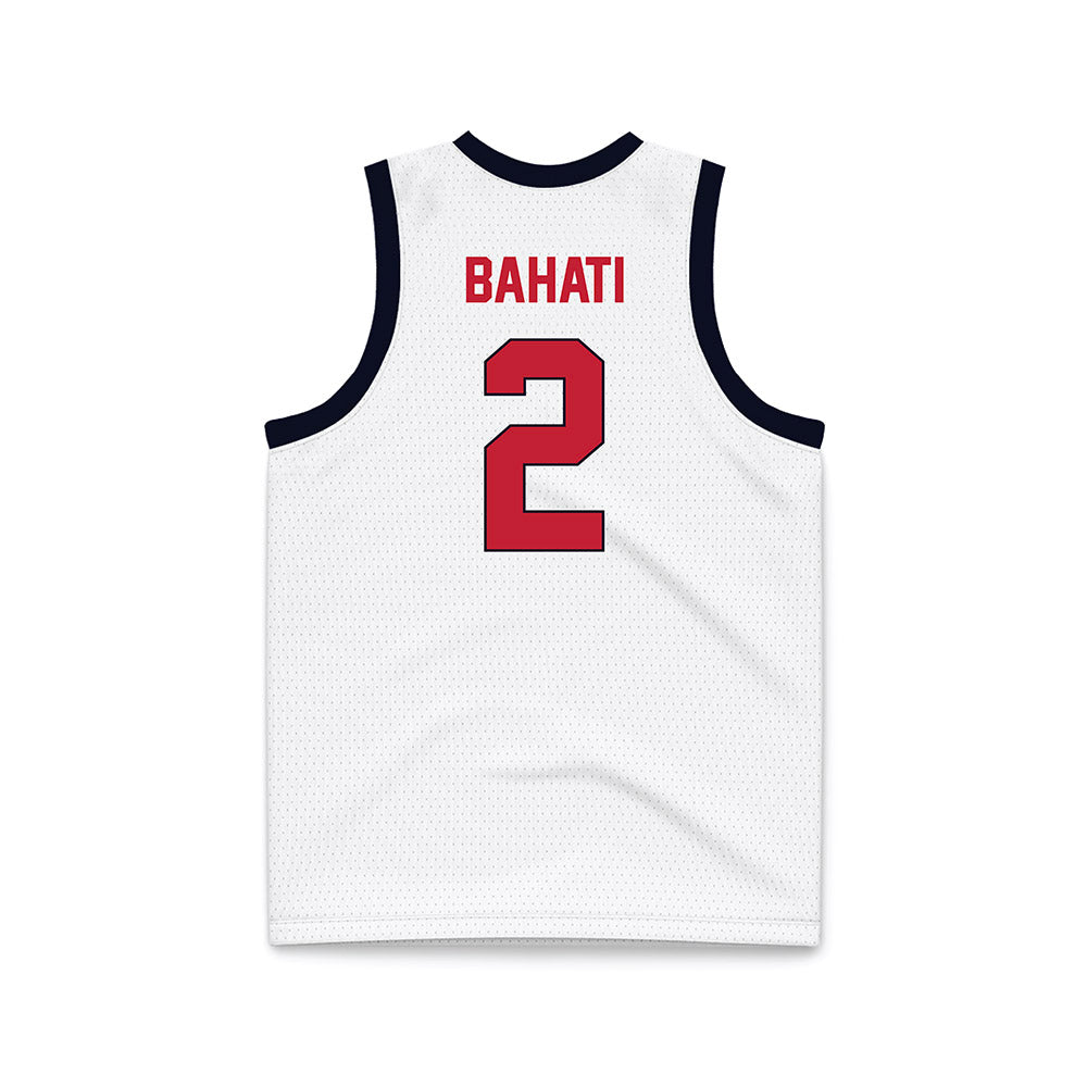 St. Johns - NCAA Women's Basketball : Julie Bahati - White Basketball Jersey-1