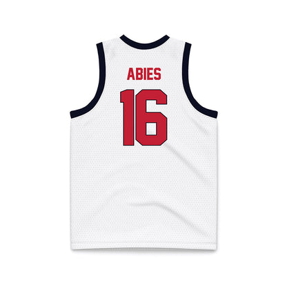 St. Johns - NCAA Women's Basketball : Daniela Abies - White Basketball Jersey-1