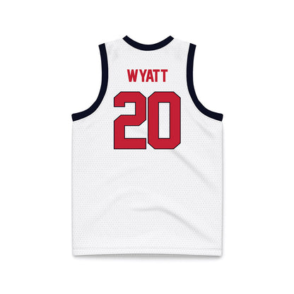 St. Johns - NCAA Women's Basketball : Sa'Mya Wyatt - White Basketball Jersey-1