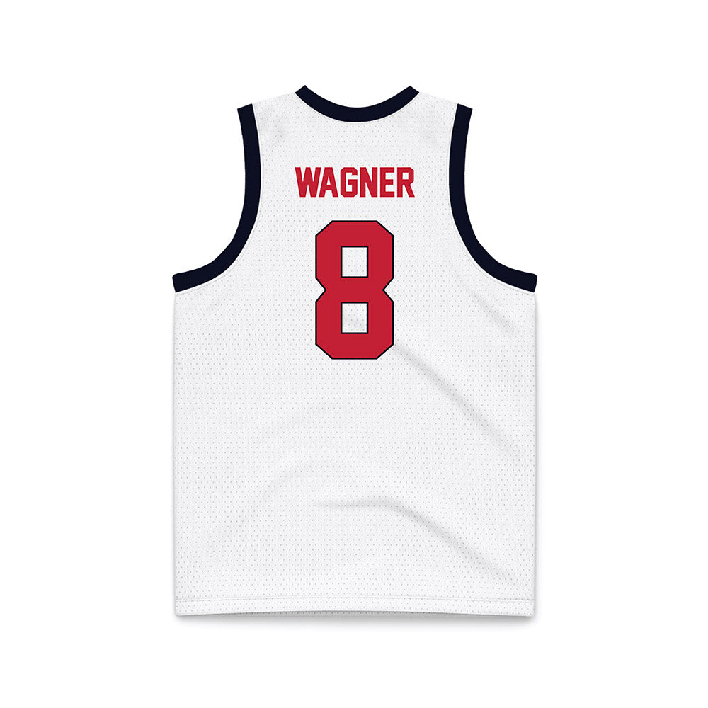 St. Johns - NCAA Women's Basketball : Shaulana Wagner - White Basketball Jersey-1