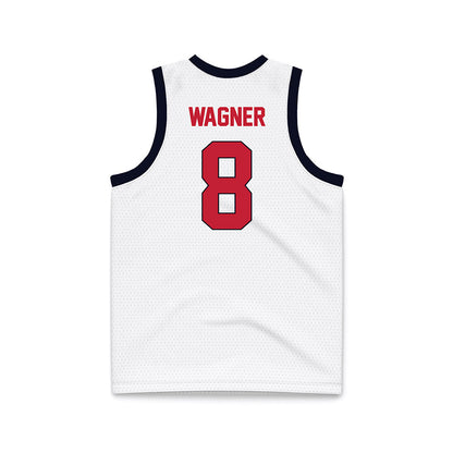 St. Johns - NCAA Women's Basketball : Shaulana Wagner - White Basketball Jersey-1