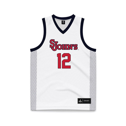 St. Johns - NCAA Women's Basketball : Kyla Hayes - White Basketball Jersey-0