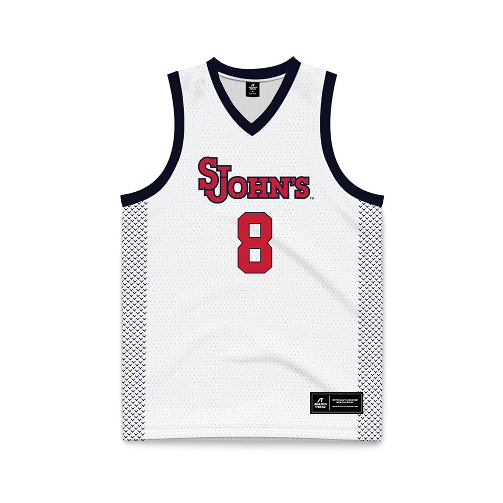 St. Johns - NCAA Women's Basketball : Shaulana Wagner - White Basketball Jersey-0