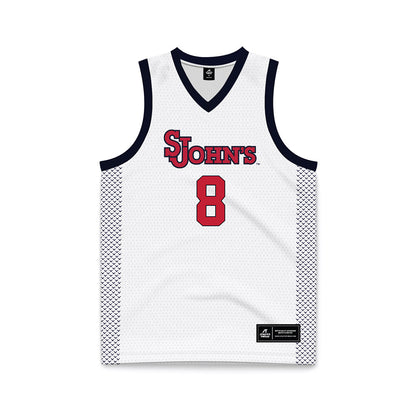 St. Johns - NCAA Women's Basketball : Shaulana Wagner - White Basketball Jersey-0