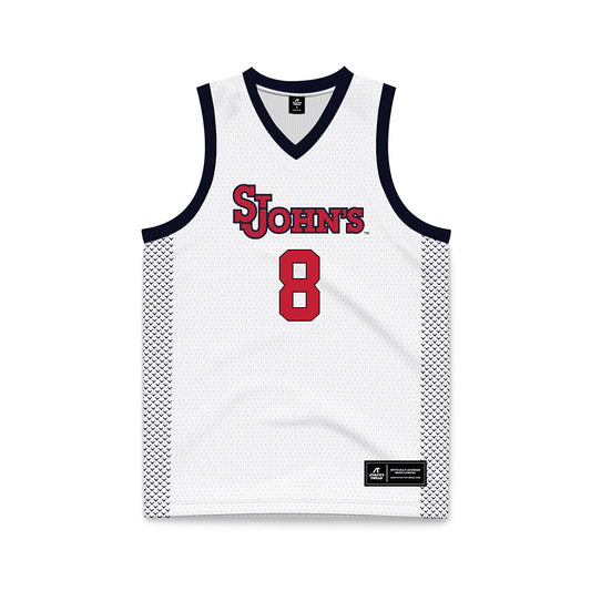 St. Johns - NCAA Women's Basketball : Shaulana Wagner - White Basketball Jersey-0