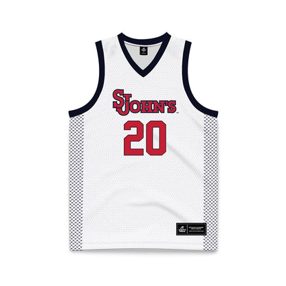 St. Johns - NCAA Women's Basketball : Sa'Mya Wyatt - White Basketball Jersey-0