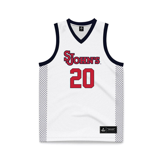 St. Johns - NCAA Women's Basketball : Sa'Mya Wyatt - White Basketball Jersey-0