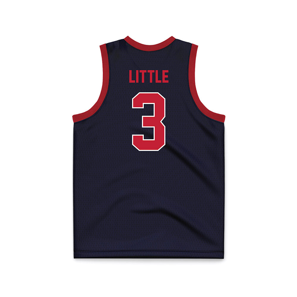 St. Johns - NCAA Women's Basketball : Ariel Little - Navy Basketball Jersey-1