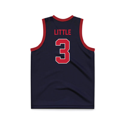 St. Johns - NCAA Women's Basketball : Ariel Little - Navy Basketball Jersey-1
