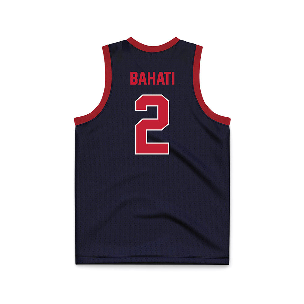 St. Johns - NCAA Women's Basketball : Julie Bahati - Navy Basketball Jersey-1