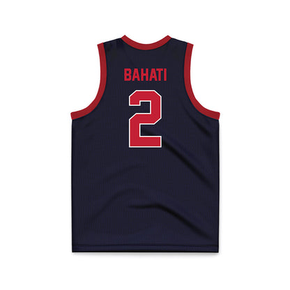 St. Johns - NCAA Women's Basketball : Julie Bahati - Navy Basketball Jersey-1