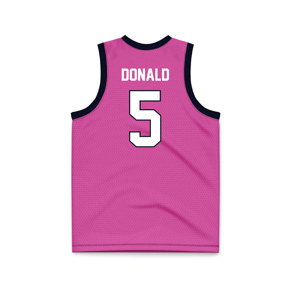 St. Johns - NCAA Women's Basketball : Jailah Donald - Pink Basketball Jersey