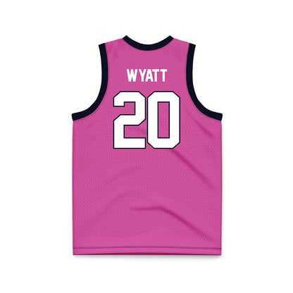 St. Johns - NCAA Women's Basketball : Sa'Mya Wyatt - Pink Basketball Jersey-1
