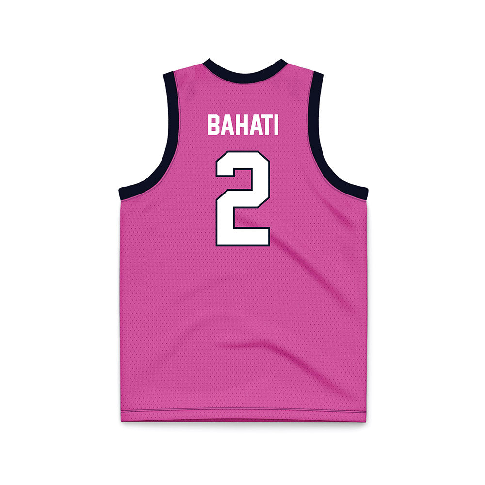 St. Johns - NCAA Women's Basketball : Julie Bahati - Pink Basketball Jersey-1