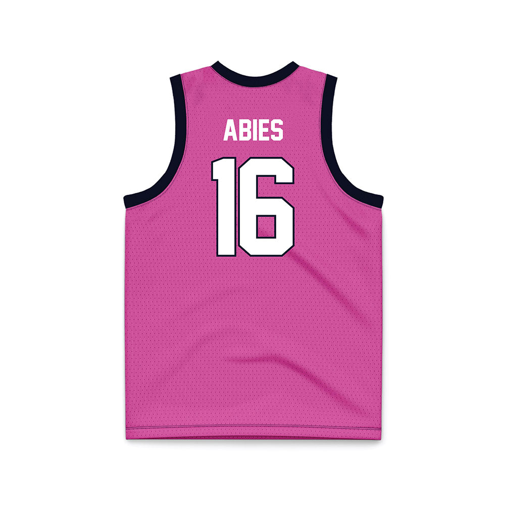 St. Johns - NCAA Women's Basketball : Daniela Abies - Pink Basketball Jersey-1