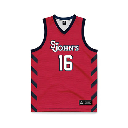 St. Johns - NCAA Women's Basketball : Daniela Abies - Red Basketball Jersey-0