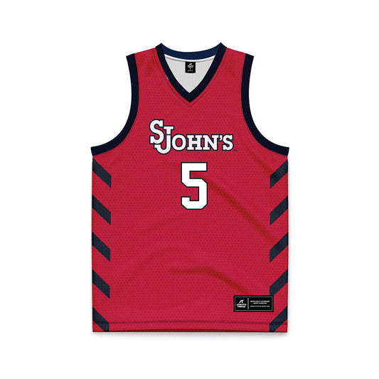 St. Johns - NCAA Women's Basketball : Jailah Donald - Red Basketball Jersey