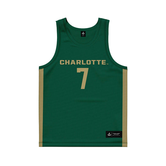 UNC Charlotte - NCAA Women's Basketball : Taliah Cornish - Green Basketball Jersey-0