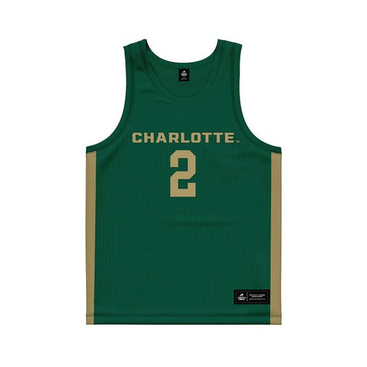 UNC Charlotte - NCAA Women's Basketball : Karen Nimo - Green Basketball Jersey-0