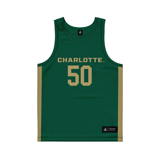 UNC Charlotte - NCAA Women's Basketball : Tomekia Reed - Green Basketball Jersey-0