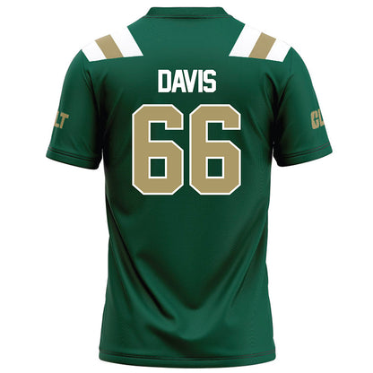 UNC Charlotte - NCAA Football : Omarion Davis - Green Football Jersey-1