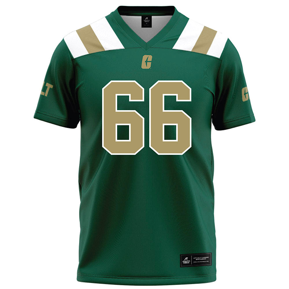 UNC Charlotte - NCAA Football : Omarion Davis - Green Football Jersey-0