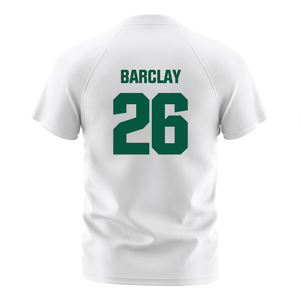 UNC Charlotte - NCAA Men's Soccer : Jemone Barclay - White Soccer Jersey-1