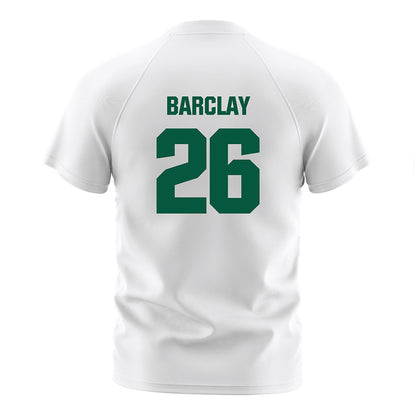 UNC Charlotte - NCAA Men's Soccer : Jemone Barclay - White Soccer Jersey-1