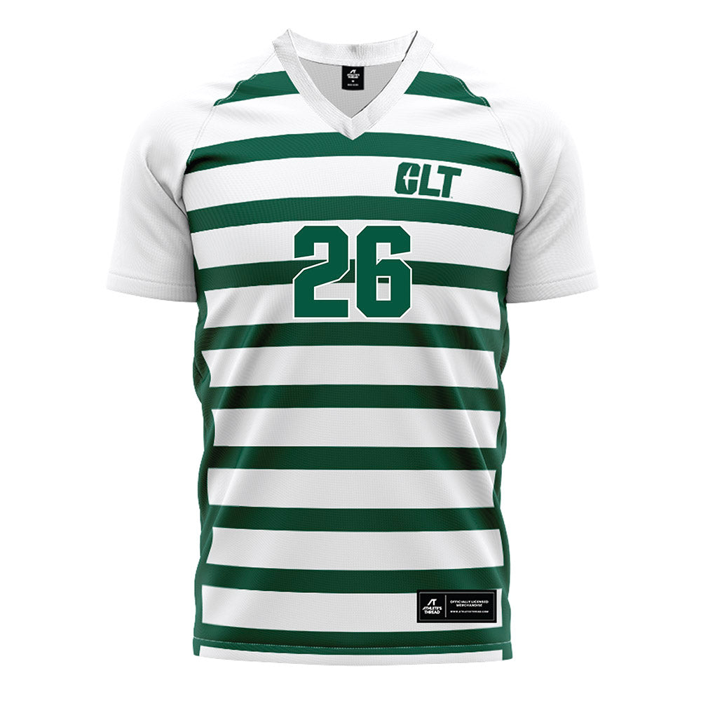 UNC Charlotte - NCAA Men's Soccer : Jemone Barclay - White Soccer Jersey-0