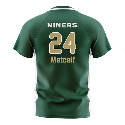 UNC Charlotte - NCAA Women's Soccer : Allie Metcalf - Green Soccer Jersey-1