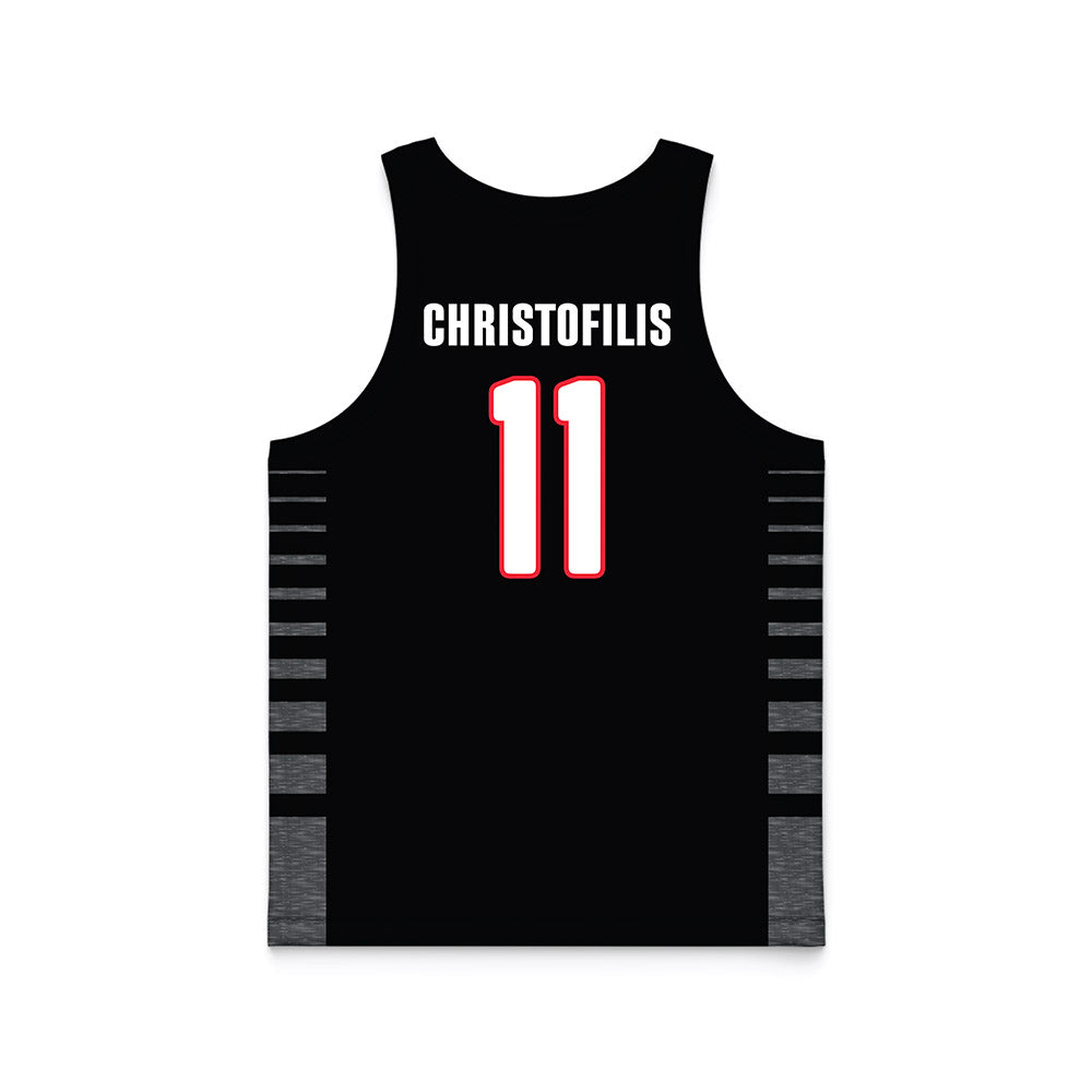 Seattle - NCAA Men's Basketball : John Christofilis - Basketball Jersey Black