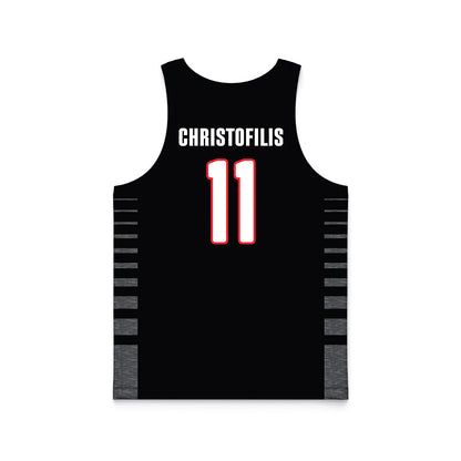 Seattle - NCAA Men's Basketball : John Christofilis - Basketball Jersey Black