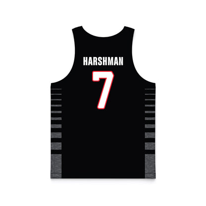 Seattle - NCAA Men's Basketball : Jeremiah Harshman - Black Basketball Jersey-1
